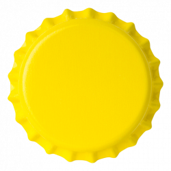 Tappi a corona 29mm, Giallo